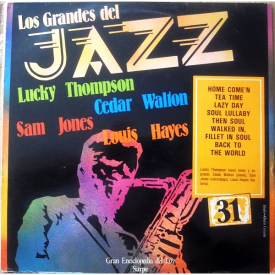 Lucky Thompson / Cedar Walton / Sam Jones / Louis Hayes ‎"Los Grandes Del Jazz 31" (LP) 