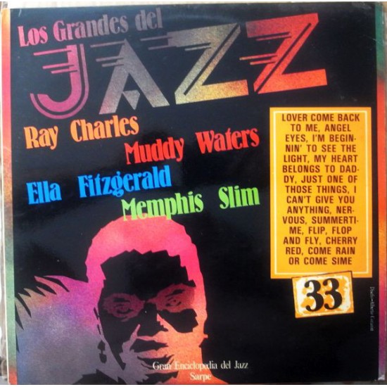 Ray Charles / Muddy Waters / Ella Fitzgerald / Memphis Slim ‎"Los Grandes Del Jazz 33" (LP) 