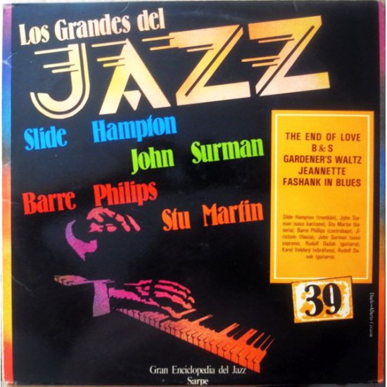 Slide Hampton, John Surman, Barre Phillips, Stu Martin ‎"Los Grandes Del Jazz 39" (LP) 