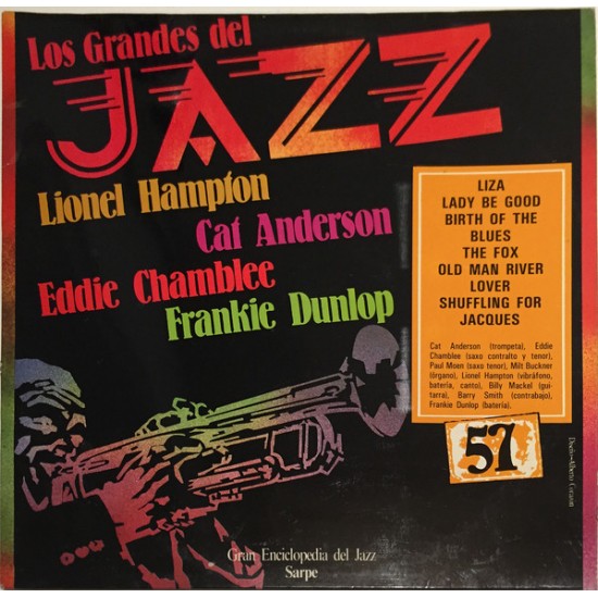 Lionel Hampton, Cat Anderson, Eddie Chamblee, Frankie Dunlop ‎"Los Grandes Del Jazz 57" (LP) 