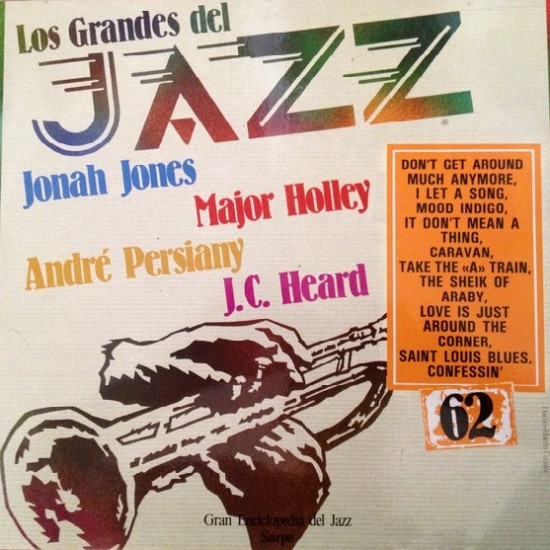 Jonah Jones, André Persiany, Major Holley, J.C. Heard ‎"Los Grandes Del Jazz 62" (LP) 