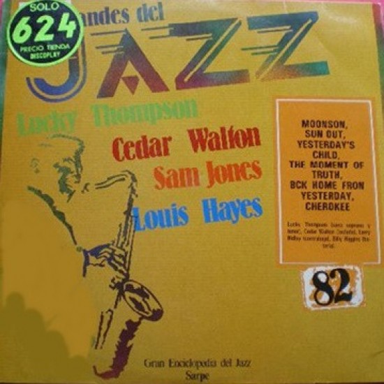 Lucky Thompson, Cedar Walton, Sam Jones, Louis Hayes ‎"Los Grandes Del Jazz 82" (LP) 
