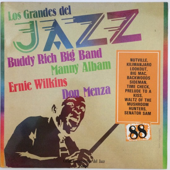 Buddy Rich Big Band / Manny Albam / Ernie Wilkins / Don Menza ‎"Los Grandes Del Jazz 88" (LP) 