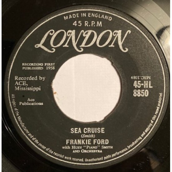 Frankie Ford With Huey "Piano" Smith And Orch."Sea Cruise" (7") 