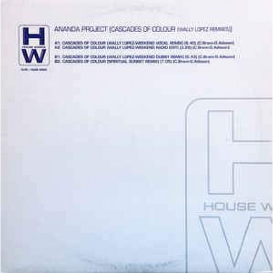 The Ananda Project "Cascades Of Colour Wally Lopez Remixes" (12")