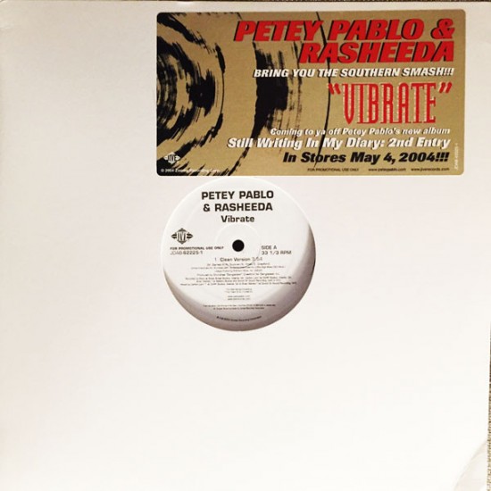 Petey Pablo & Rasheeda "Vibrate" (12") 