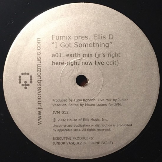 Fumix Pres. Ellis D I Got Something" (12") 