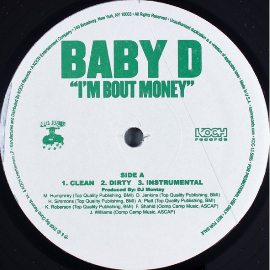Baby D "I'm Bout Money" (12") 