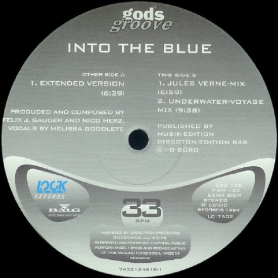 God's Groove ‎"Into The Blue" ("12) 