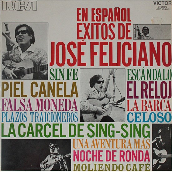 José Feliciano ‎"En Espanol Exitos De José Feliciano" (LP) 