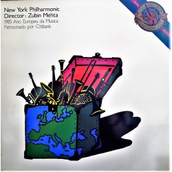 The New York Philharmonic Orchestra, Ravel, Beethoven, Brahms, Wagner "1985 Ano Europeu Da Música - Patrocinado Por Citybank" (LP) 
