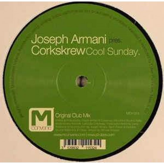 Joseph Armani Pres. Corkskrew "Cool Sunday" (12")