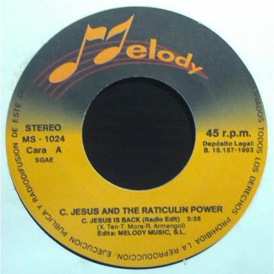 C. Jesus And The Raticulin Power ‎"C. Jesus Is Back" (7") 