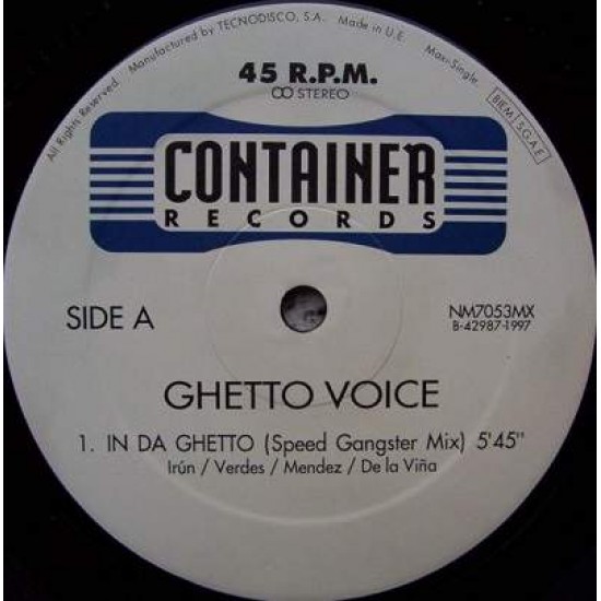 Ghetto Voice "In Da Ghetto" (12")