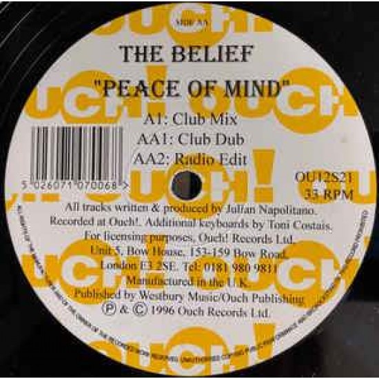 The Belief "Peace Of Mind" (12")