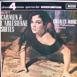 New Philharmonia Orchestra, Charles Munch, Bizet - Carmen & L'Arlésienne Suites (LP) 