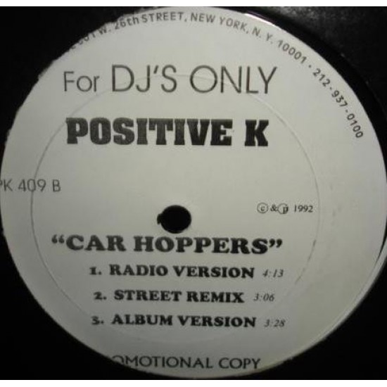Positive K ‎"Nightshift / I Got A Man / Car Hoppers" (12") 