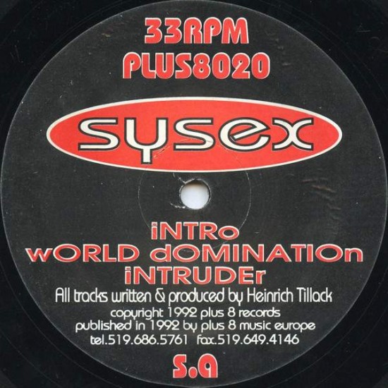 Sysex "Sysex" (12") 