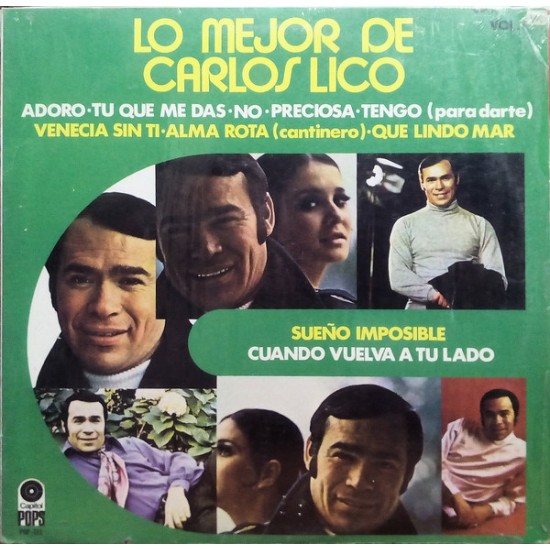 Carlos Lico ‎"Lo Mejor De Carlos Lico" (LP) 