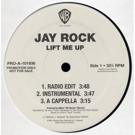 Jay Rock ‎"Lift Me Up" (12") 
