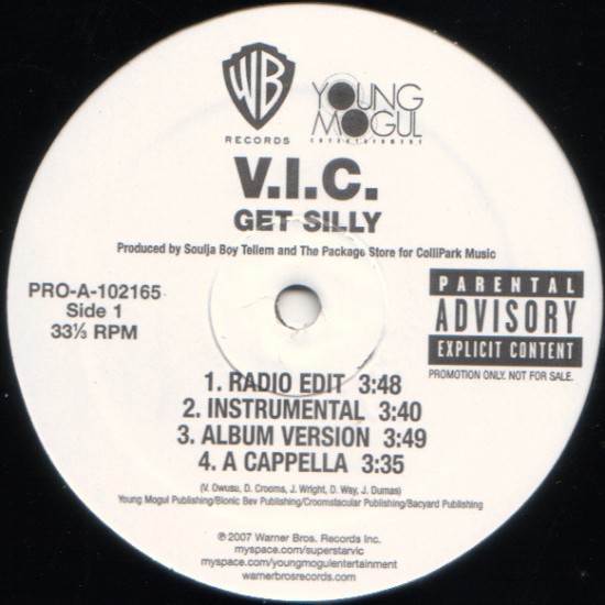 V.I.C. "Get Silly / We Ridin'" (12") 