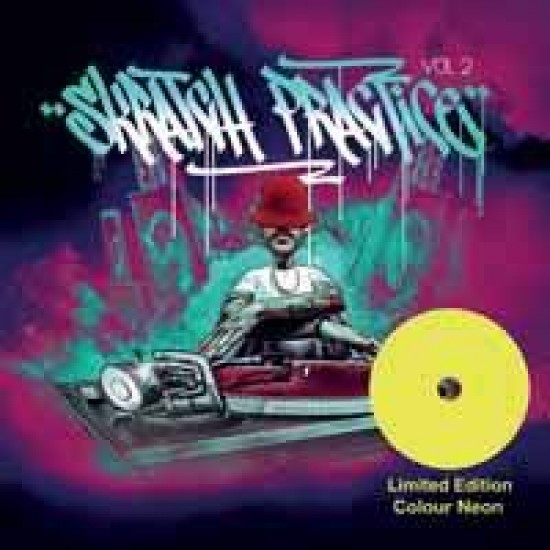 DJ T-Kut ‎"Skratch Practice Vol.2" (7" - vinilo color Amarillo Neon)