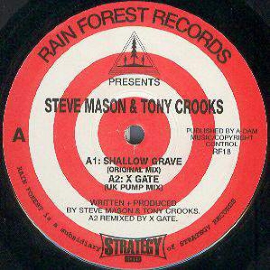Steve Mason & Tony Crooks ‎"Shallow Grave" (12")* 