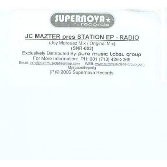 JC Mazter "Station EP" (12")