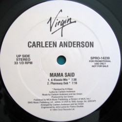 Carleen Anderson - Mama Said (12")  Carleen Anderson - Mama Said (12")