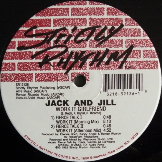 Jack And Jill ‎"Work It Girlfriend" (12")