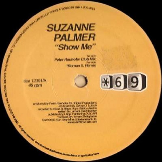 Suzanne Palmer "Show Me" (12")