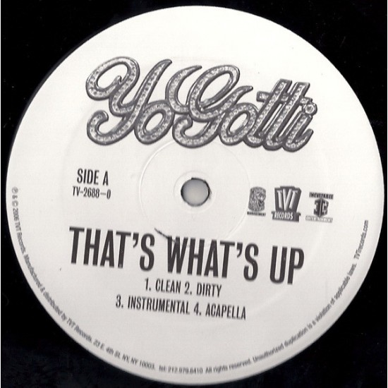 Yo Gotti ‎"That's What's Up" (12") 