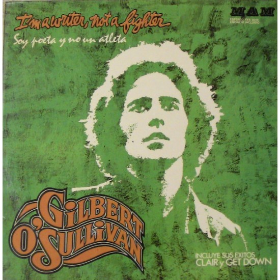 Gilbert O'Sullivan ‎"I'm A Writer, Not A Fighter (Soy Un Poeta Y No Un Atleta)" (LP) 