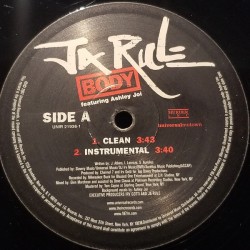Ja Rule Featuring Ashley Joi - Body (12")  Ja Rule Featuring Ashley Joi - Body (12")