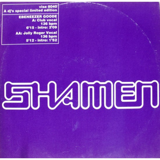 The Shamen "Ebeneezer Goode (DJ's Special )" (12", Ltd) 