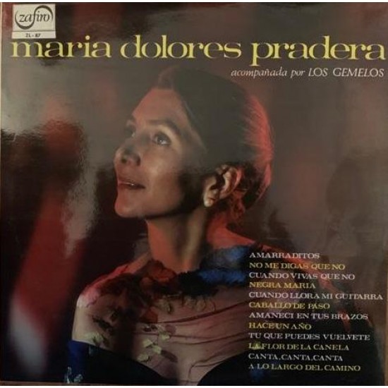 Maria Dolores Pradera Acompañada Por Los Gemelos ‎"Maria Dolores Pradera Acompañada Por Los Gemelos" (LP) 