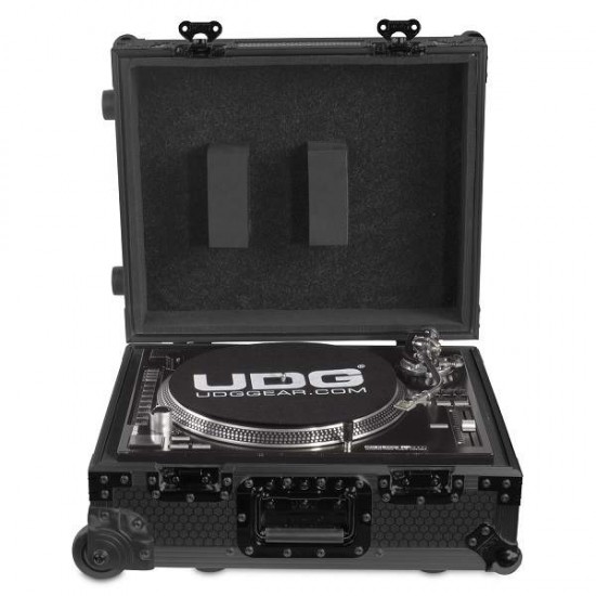 UDG Ultimate Flightcase Multiformat Turntable Black Mk2 Plus (Trolley + Ruedas)