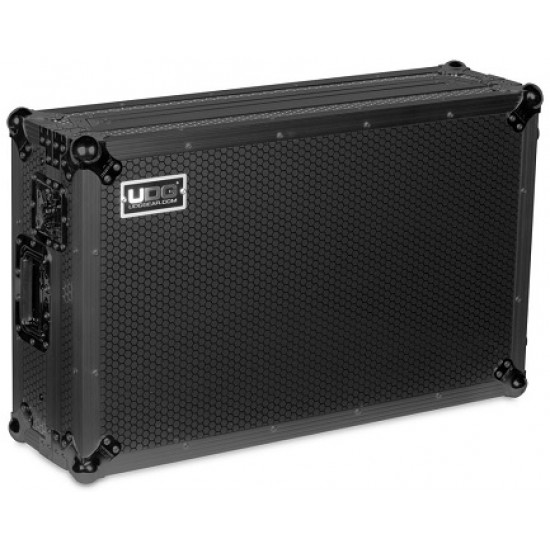 UDG Ultimate Flight Case Pioneer DDJ-REV7 Black Plus (Bandeja para Portátil y Ruedas)