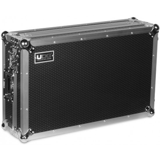 UDG Ultimate Flight Case Pioneer DDJ-1000 Silver Plus (Bandeja para Portátil y Ruedas)