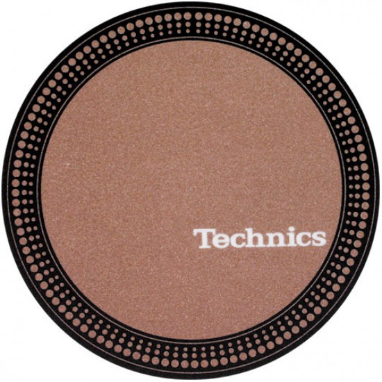 Slipmat "Technics Strobo Brown" (pareja)