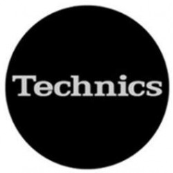 Slipmat "Technics Logo White" (pareja)