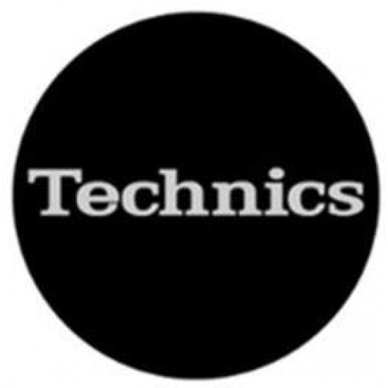 Slipmat "Technics Logo White" (pareja)