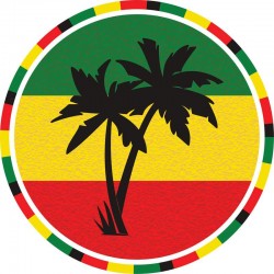 Slipmat "Palm Reggae" (pareja)
