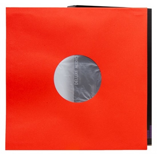 Audio Anatomy - Funda Interior Para Vinilo 12" Premium (x25) - Color Rojo