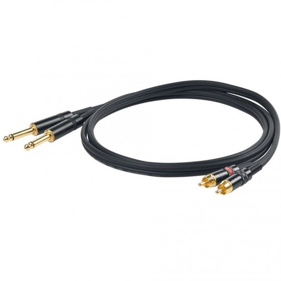 Cable Proel 2xJACK - 2xRCA (3 metros)