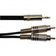 Cable Oqan (2xRCA - miniJACK 3.5) 3m Cable Oqan (2xRCA - miniJACK 3.5) 3m