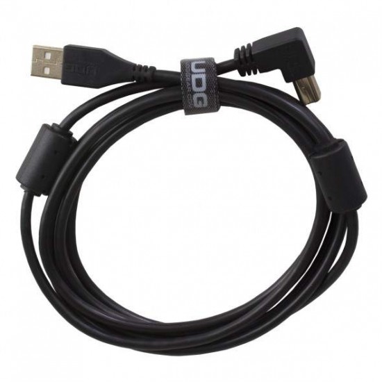 UDG Cable USB 2.0 AB Acodado (Negro - 2m)