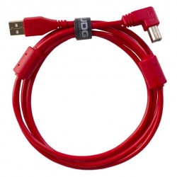 UDG Cable USB 2.0 AB Acodado (Rojo - 1m)