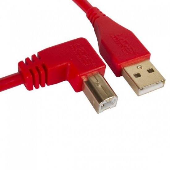 UDG Cable USB 2.0 AB Acodado (Rojo - 3m)