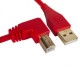 UDG Cable USB 2.0 AB Acodado (Rojo - 1m)